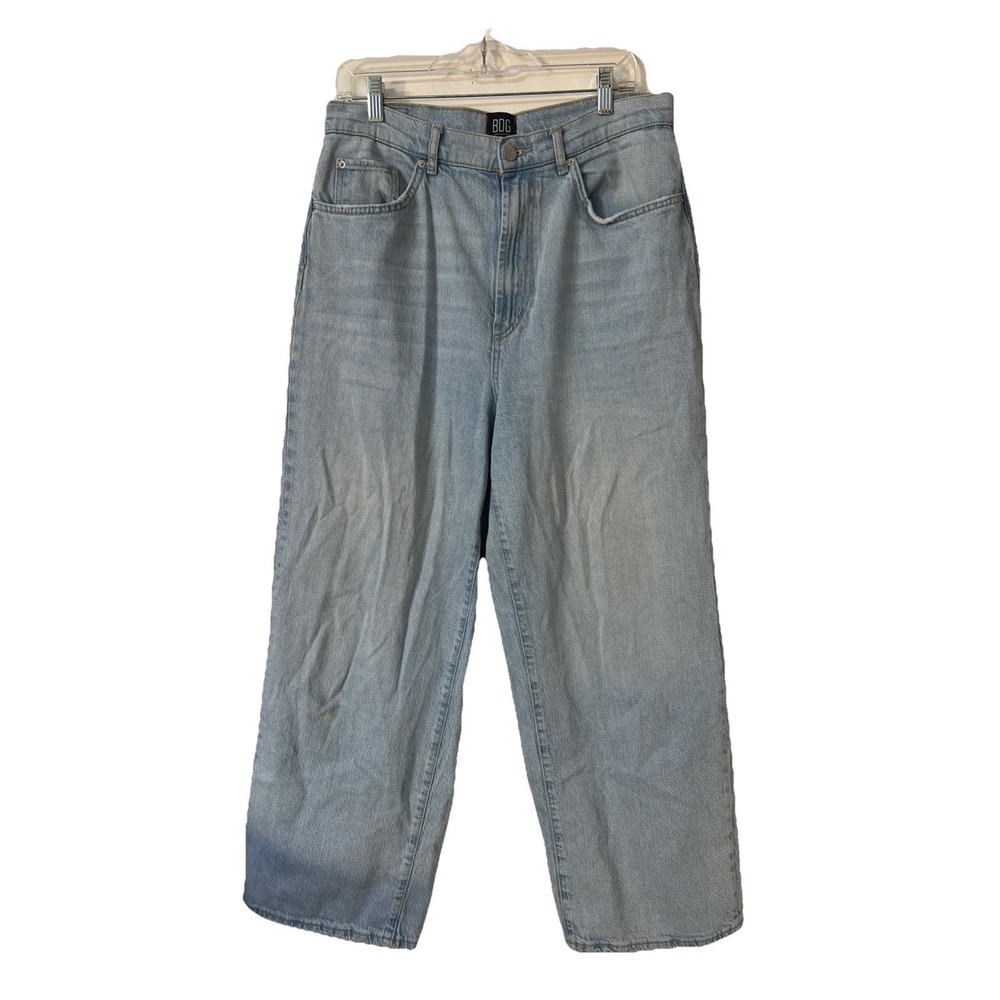 BDG Urban Outfitters Wide Leg Jeans Light Blue Denim High Waist School Sz 32‎